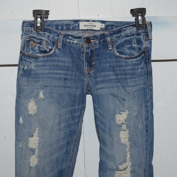 Abercrombie straight girls jeans size 14 - Picture 2 of 3